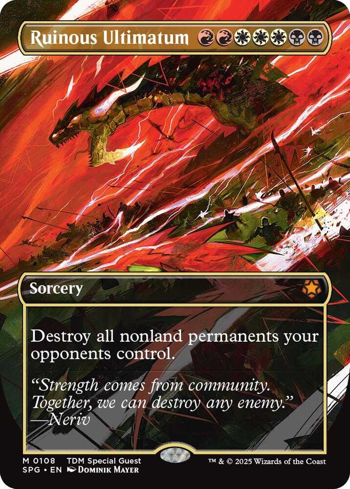 Ruinous Ultimatum (Borderless) 108 card from Special Guests