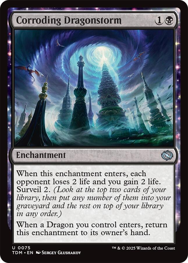 Corroding Dragonstorm 75 card from Tarkir: Dragonstorm