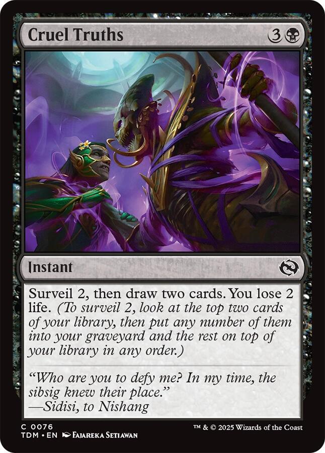 Cruel Truths 76 card from Tarkir: Dragonstorm