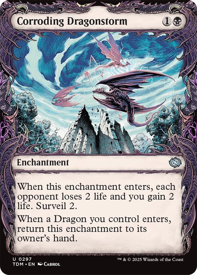 Corroding Dragonstorm (Showcase) 297 card from Tarkir: Dragonstorm