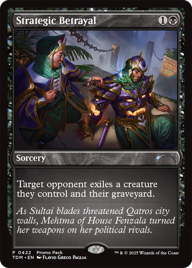 Strategic Betrayal 422 card from Promo Pack: Tarkir: Dragonstorm