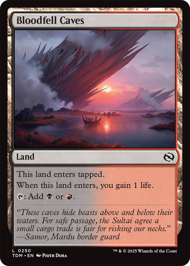 Bloodfell Caves 250 card from Tarkir: Dragonstorm