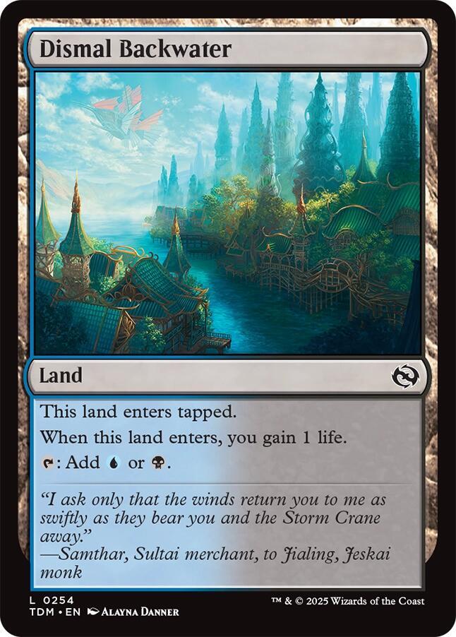 Dismal Backwater 254 card from Tarkir: Dragonstorm