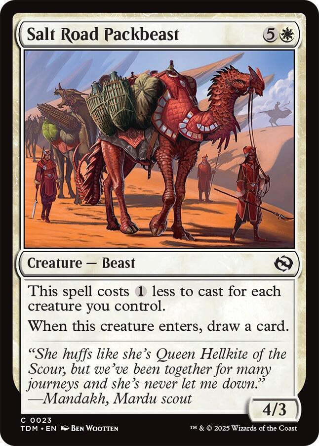 Salt Road Packbeast 23 card from Tarkir: Dragonstorm