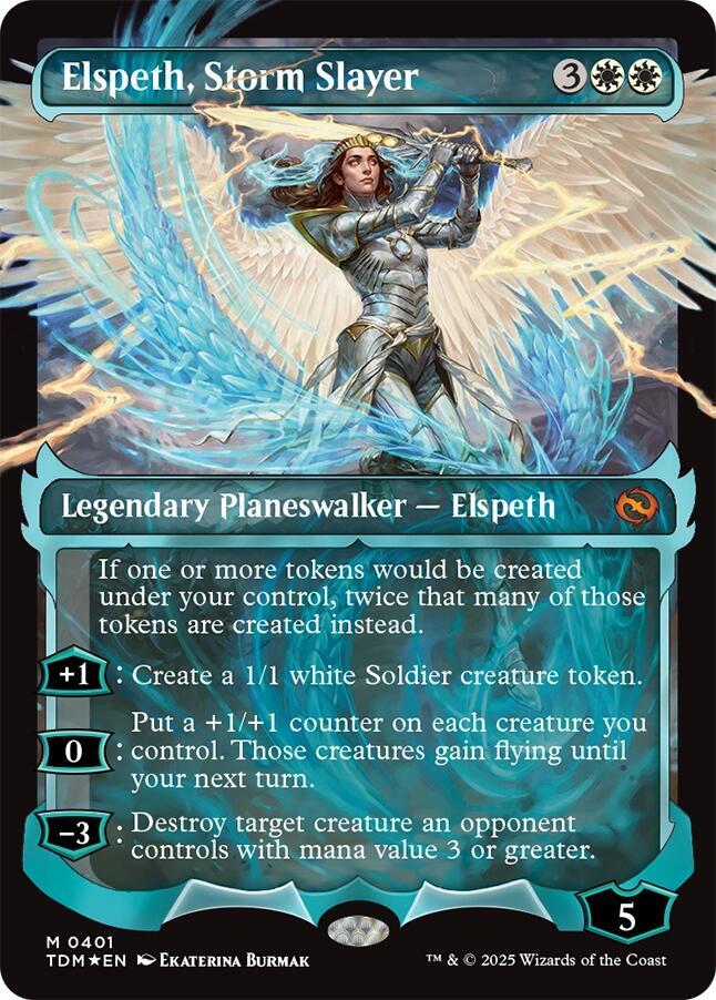 Elspeth, Storm Slayer (Showcase) 401 card from Tarkir: Dragonstorm