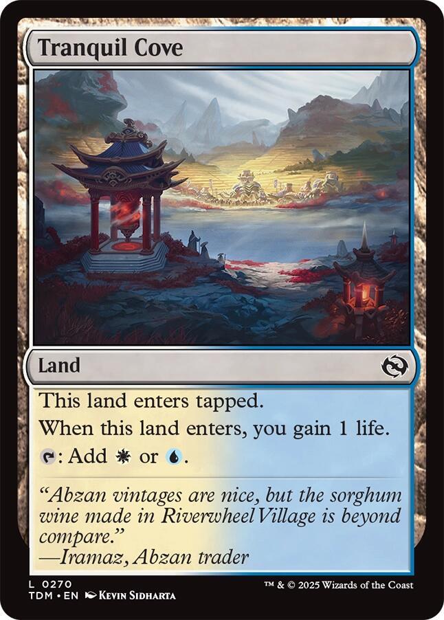 Tranquil Cove 270 card from Tarkir: Dragonstorm