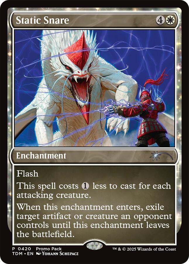 Static Snare 420 card from Promo Pack: Tarkir: Dragonstorm