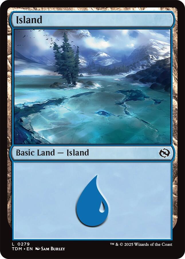Island 279 card from Tarkir: Dragonstorm