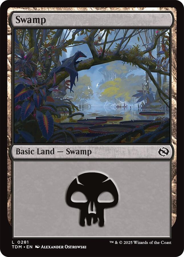 Swamp 281 card from Tarkir: Dragonstorm