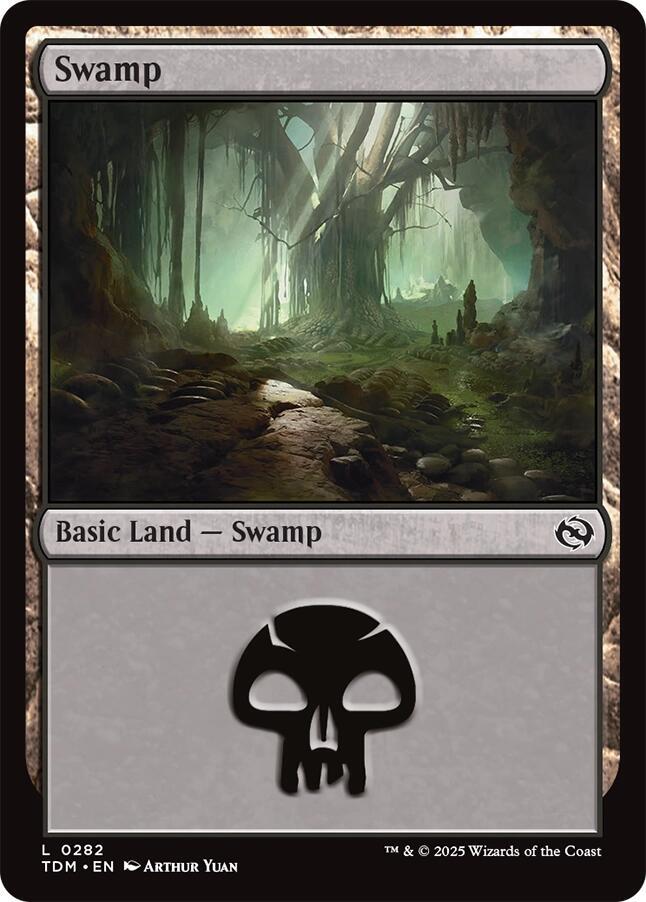 Swamp 282 card from Tarkir: Dragonstorm