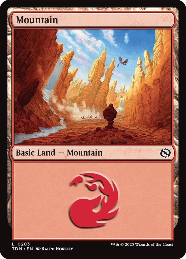 Mountain 283 card from Tarkir: Dragonstorm