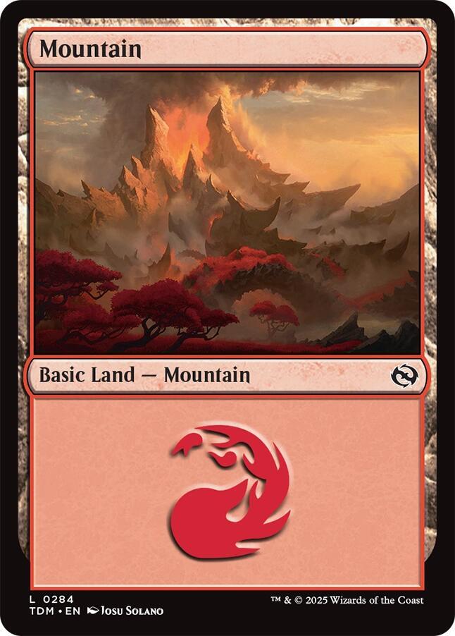 Mountain 284 card from Tarkir: Dragonstorm