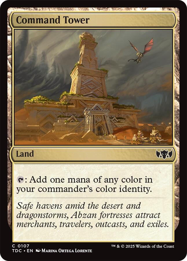Command Tower 107 card from Commander: Tarkir: Dragonstorm