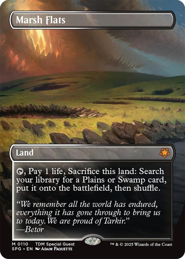 Marsh Flats (Borderless) 110 card from Special Guests