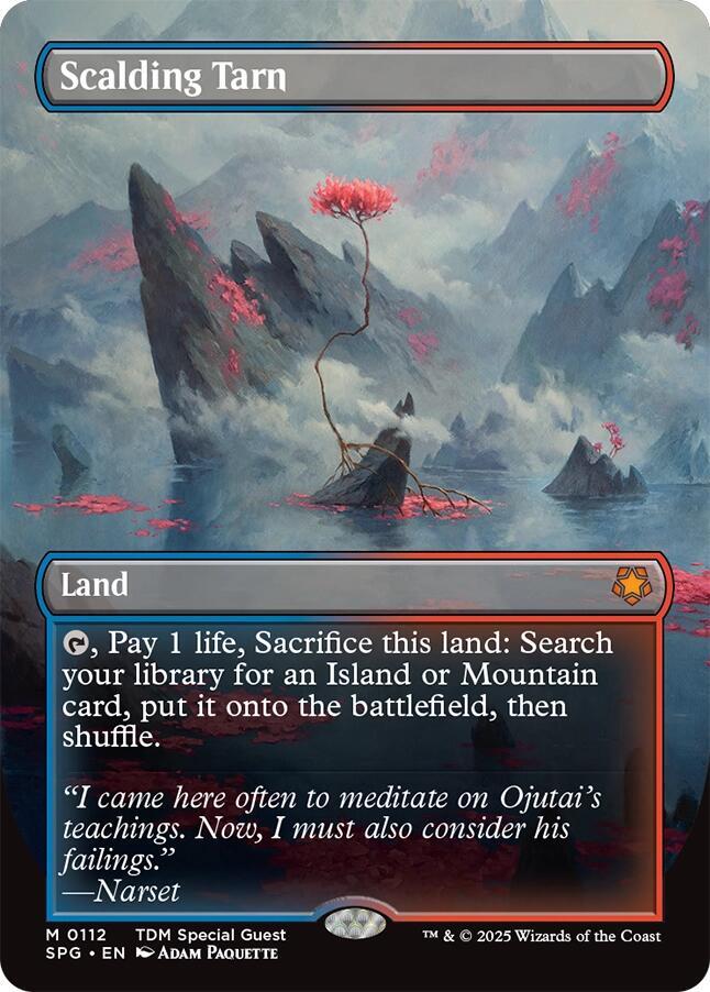 Scalding Tarn (Borderless) 112 card from Special Guests