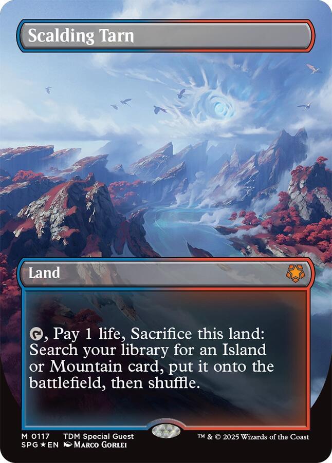 Scalding Tarn (Borderless) (Dragonscale Foil) 117 card from Special Guests