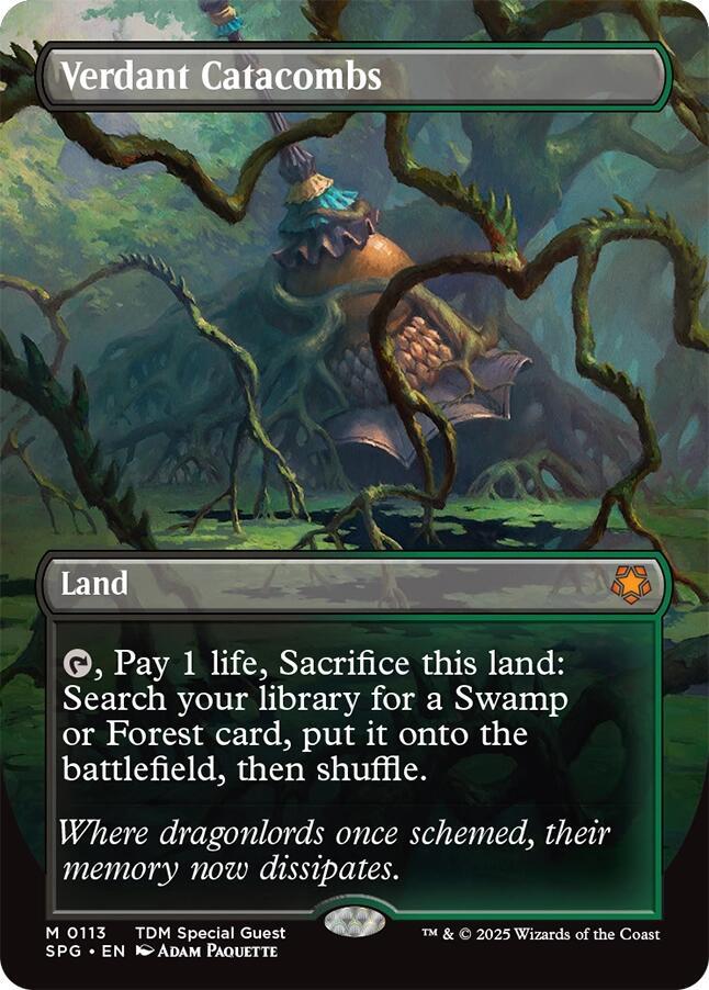 Verdant Catacombs (Borderless) 113 card from Special Guests