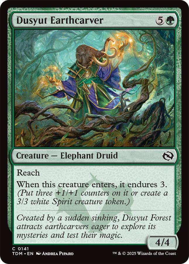 Dusyut Earthcarver 141 card from Tarkir: Dragonstorm