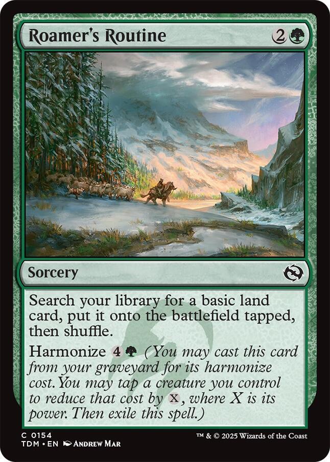 Roamer's Routine 154 card from Tarkir: Dragonstorm
