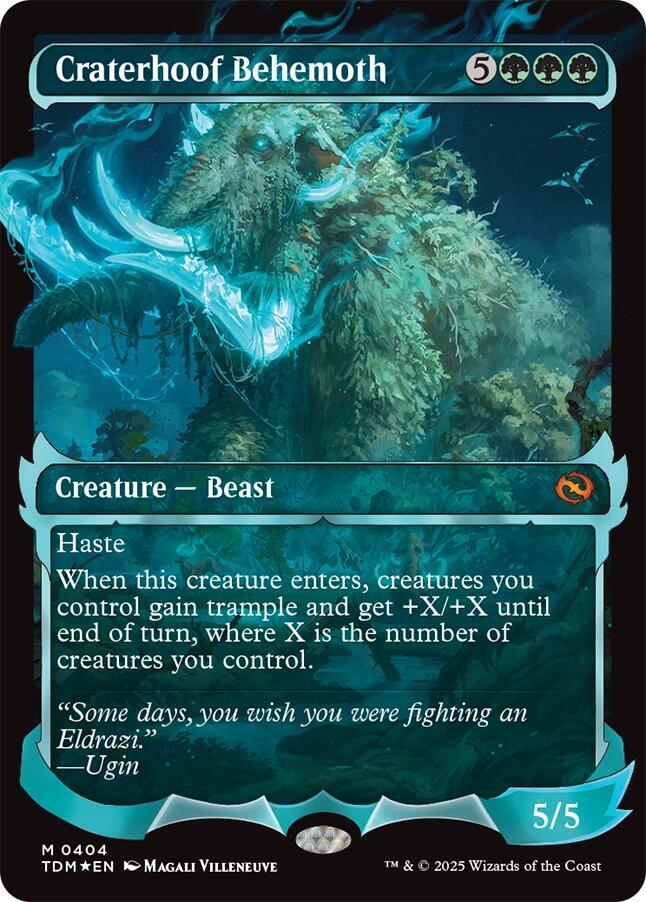 Craterhoof Behemoth (Showcase) 404 card from Tarkir: Dragonstorm