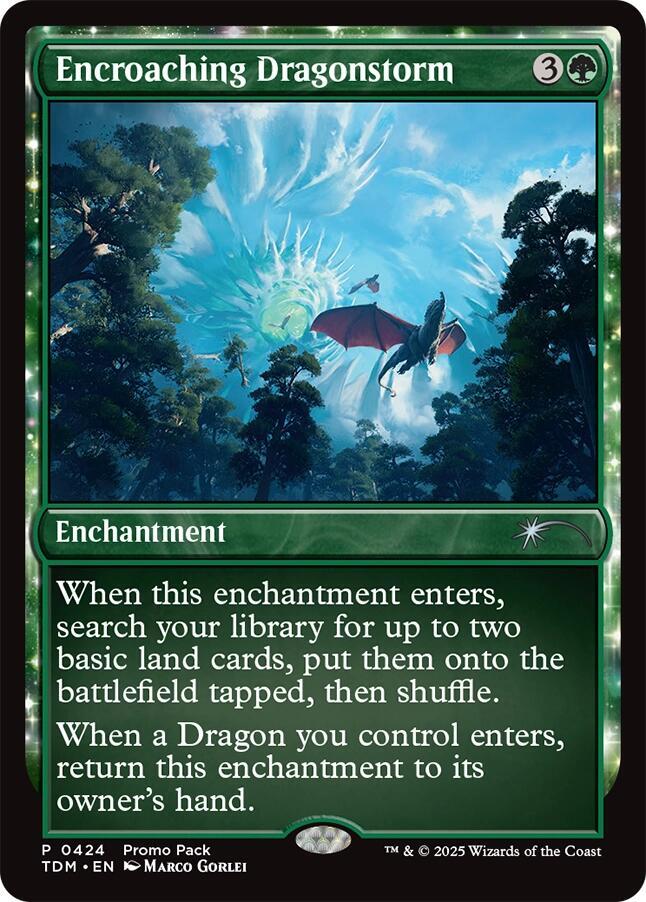 Encroaching Dragonstorm 424 card from Promo Pack: Tarkir: Dragonstorm