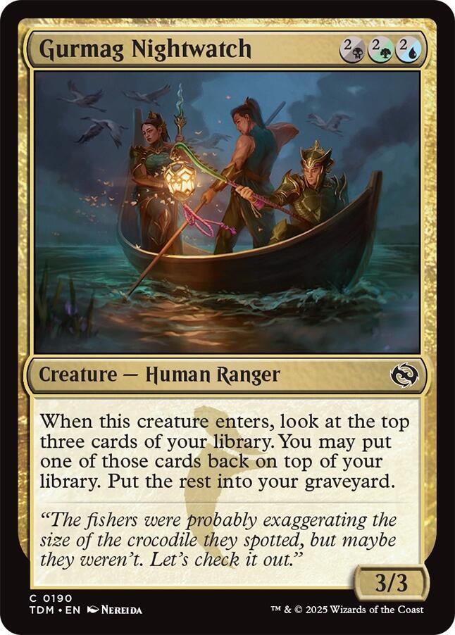 Gurmag Nightwatch 190 card from Tarkir: Dragonstorm
