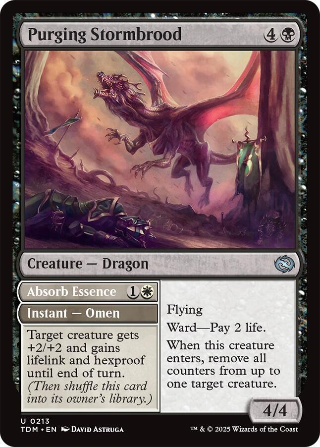 Purging Stormbrood 213 card from Tarkir: Dragonstorm