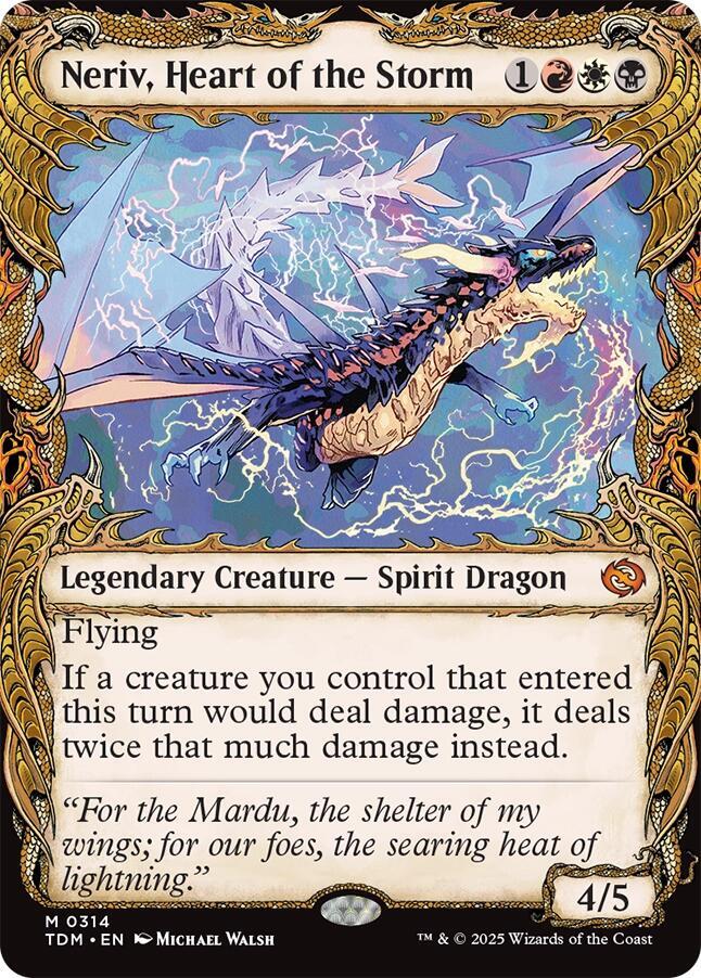 Neriv, Heart of the Storm (Showcase) 314 card from Tarkir: Dragonstorm