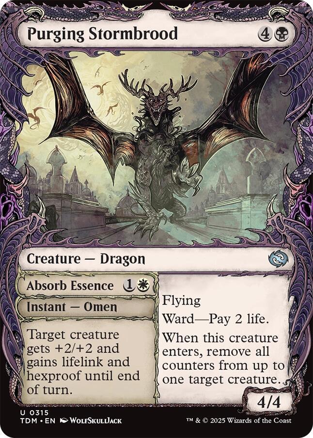 Purging Stormbrood (Showcase) 315 card from Tarkir: Dragonstorm