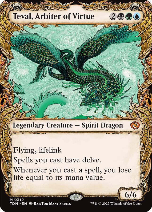 Teval, Arbiter of Virtue (Showcase) 319 card from Tarkir: Dragonstorm