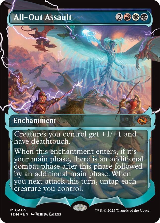 All-Out Assault (Showcase) 405 card from Tarkir: Dragonstorm