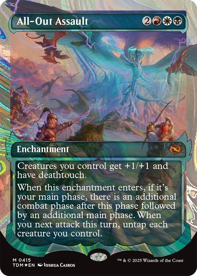 All-Out Assault (Showcase) (Halo Foil) 415 card from Tarkir: Dragonstorm