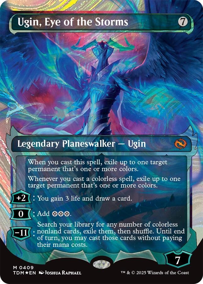 Ugin, Eye of the Storms (Showcase) (Halo Foil) 409 card from Tarkir: Dragonstorm
