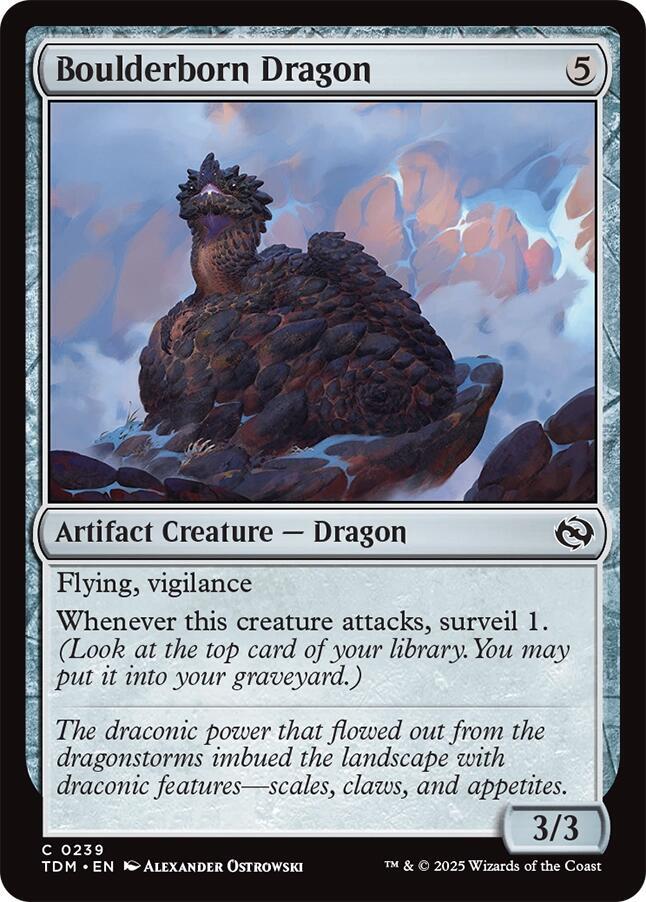 Boulderborn Dragon 239 card from Tarkir: Dragonstorm
