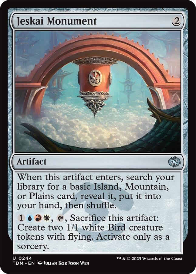 Jeskai Monument 244 card from Tarkir: Dragonstorm