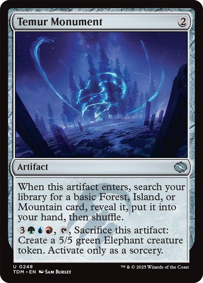 Temur Monument 248 card from Tarkir: Dragonstorm