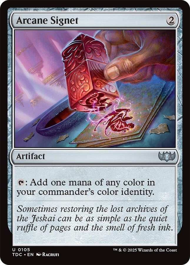 Arcane Signet 105 card from Commander: Tarkir: Dragonstorm
