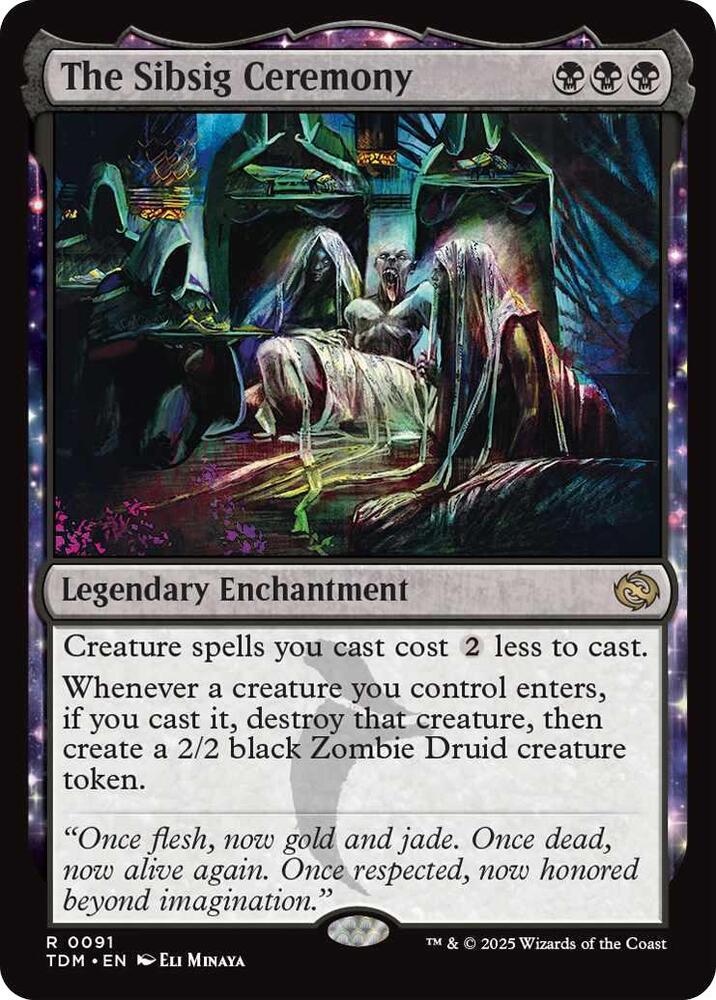 The Sibsig Ceremony 91 card from Tarkir: Dragonstorm