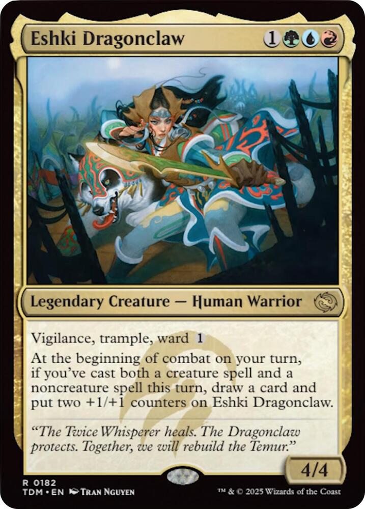 Eshki Dragonclaw 182 card from Tarkir: Dragonstorm