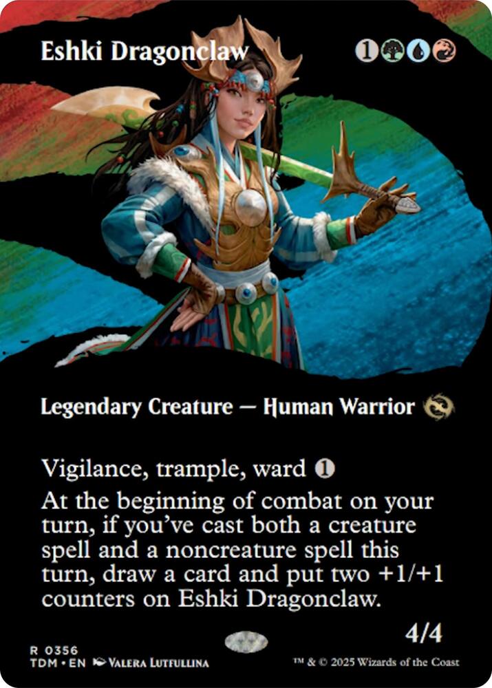 Eshki Dragonclaw (Borderless) 356 card from Tarkir: Dragonstorm