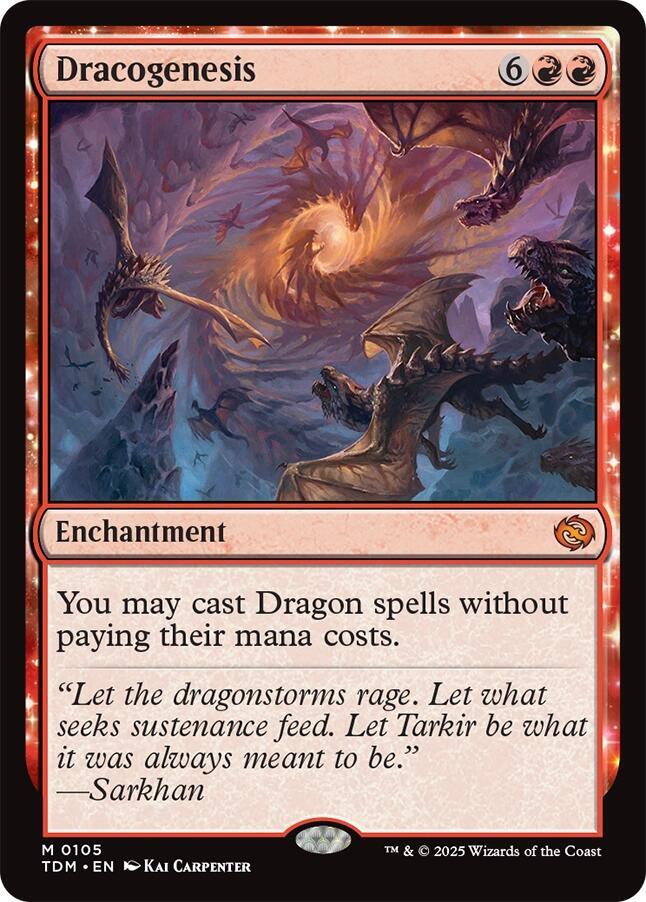 Dracogenesis 105 card from Tarkir: Dragonstorm