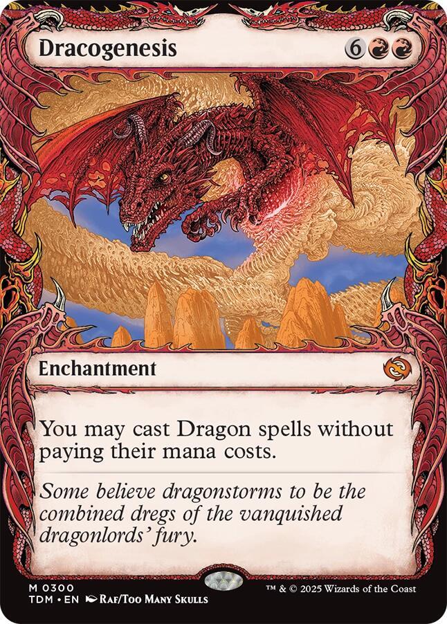 Dracogenesis (Showcase) 300 card from Tarkir: Dragonstorm