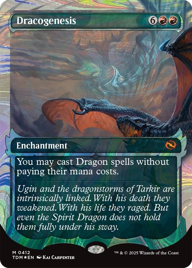 Dracogenesis (Showcase) (Halo Foil) 412 card from Tarkir: Dragonstorm