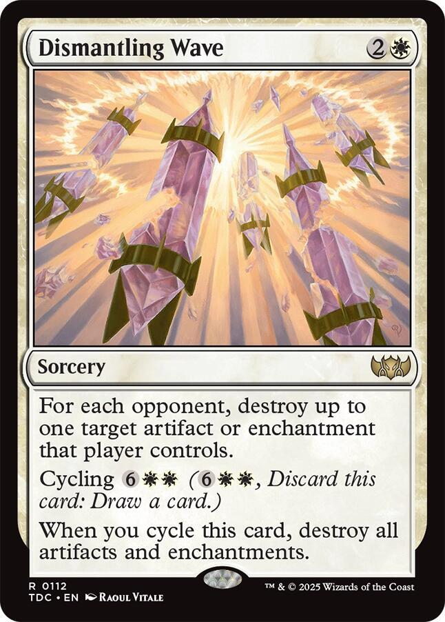 Dismantling Wave 112 card from Commander: Tarkir: Dragonstorm