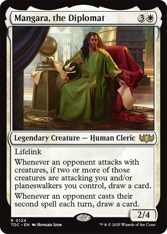 Mangara, the Diplomat 124 card from Commander: Tarkir: Dragonstorm