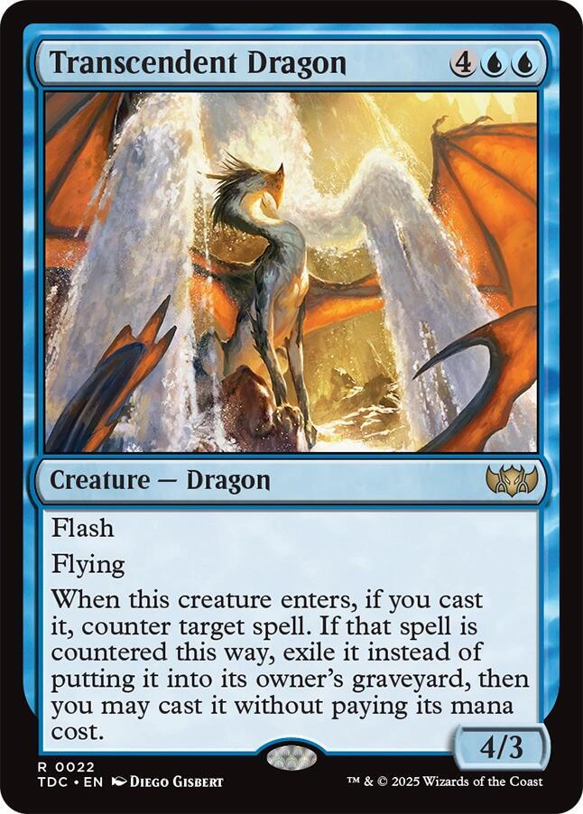 Transcendent Dragon 22 card from Commander: Tarkir: Dragonstorm