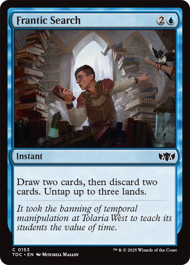 Frantic Search 153 card from Commander: Tarkir: Dragonstorm
