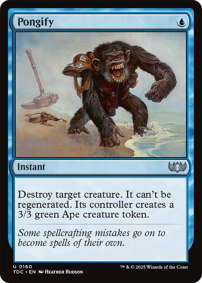 Pongify 160 card from Commander: Tarkir: Dragonstorm