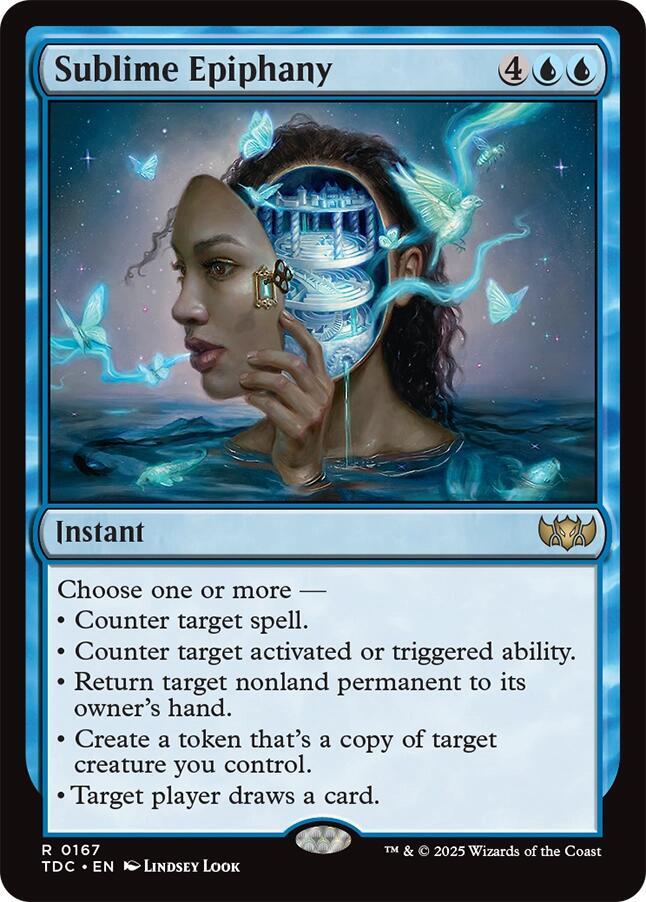 Sublime Epiphany 167 card from Commander: Tarkir: Dragonstorm