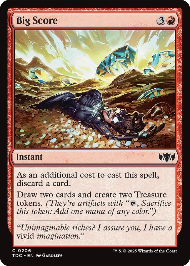 Big Score 206 card from Commander: Tarkir: Dragonstorm